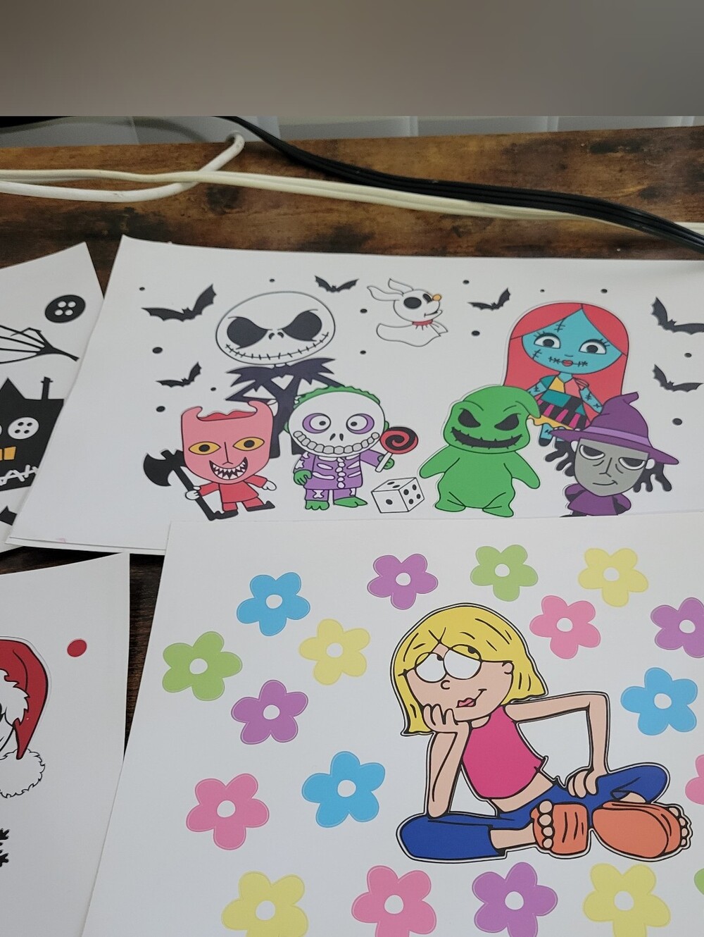 9 Cup Wraps Colorful Cartoon Sticker Sheets
